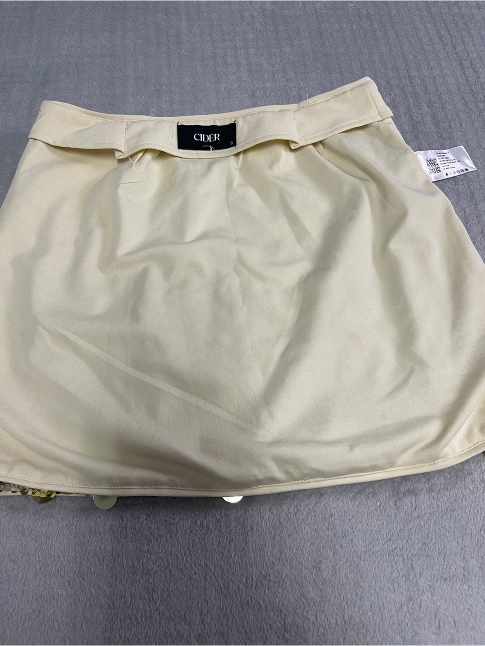 CIDER Gold Sequin Disco Party Mini Skirt Size Small - Picture 10 of 10